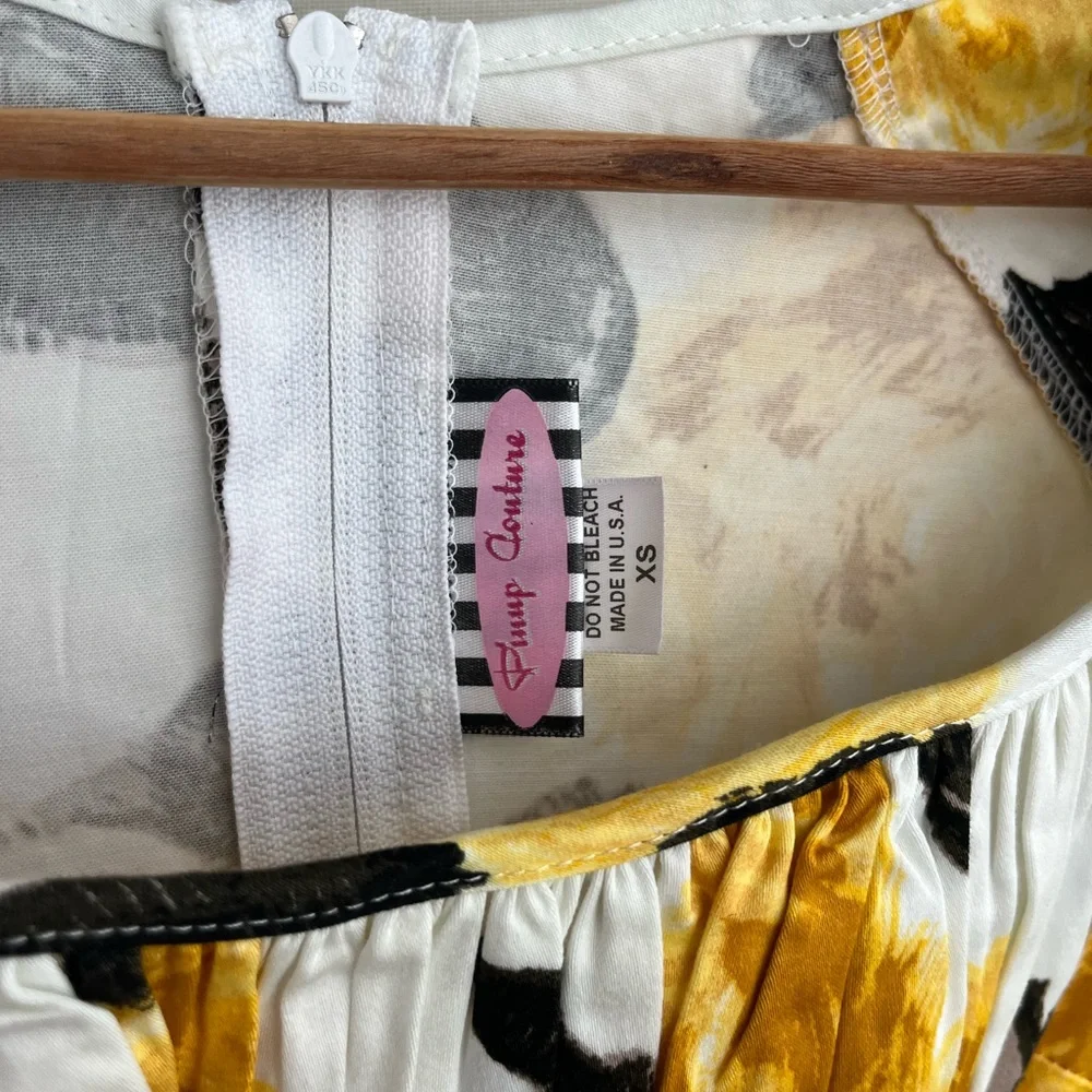 Pinup Couture Floral Print Midi Wiggle Dress - Picture 6 of 9